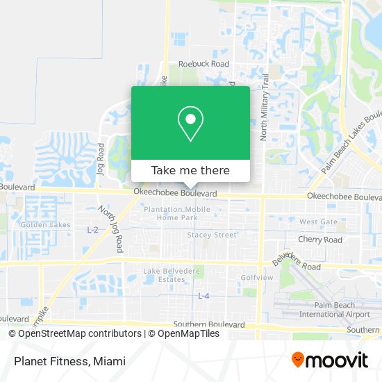 Planet Fitness map