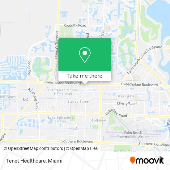 Tenet Healthcare map