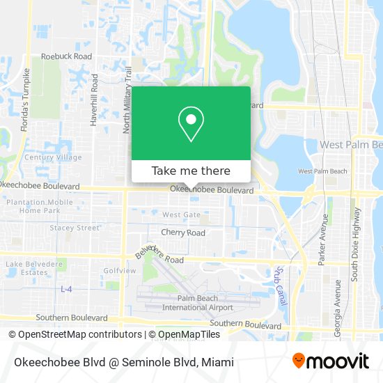 Mapa de Okeechobee Blvd @ Seminole Blvd