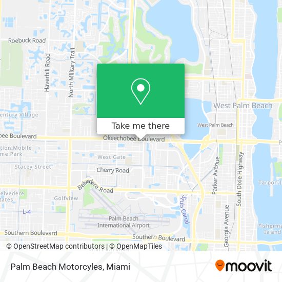 Palm Beach Motorcyles map