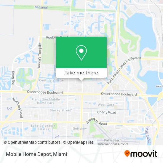 Mapa de Mobile Home Depot