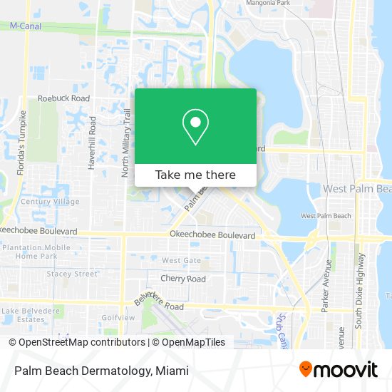 Palm Beach Dermatology map