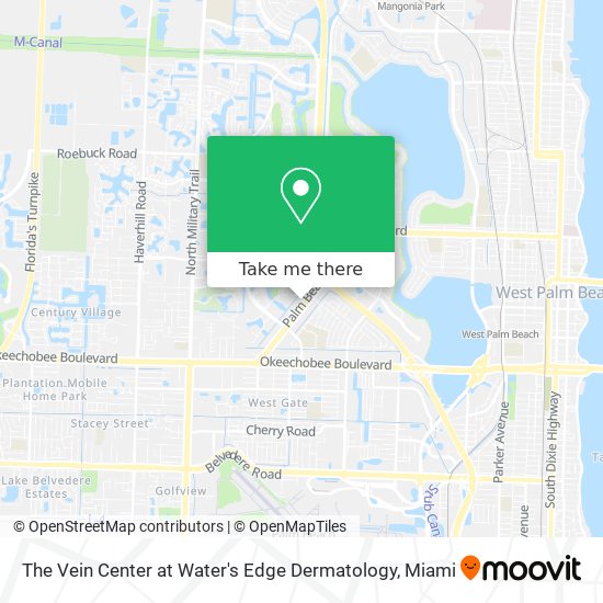 The Vein Center at Water's Edge Dermatology map