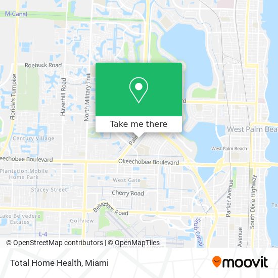 Total Home Health map