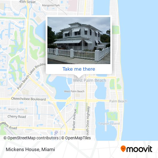 Mickens House map