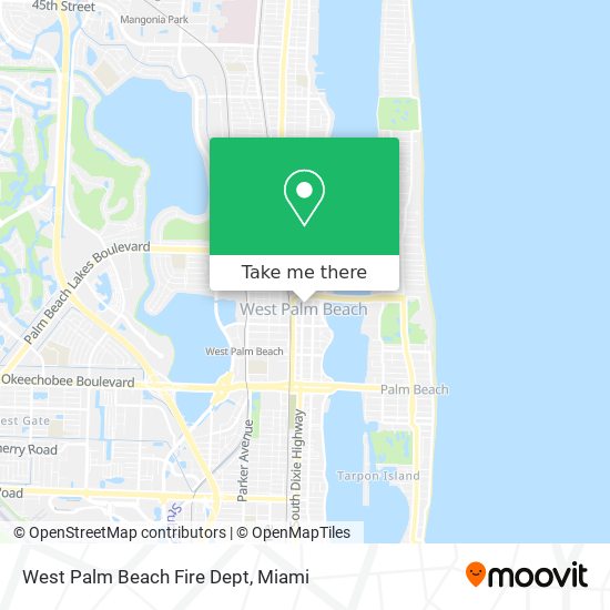 West Palm Beach Fire Dept map