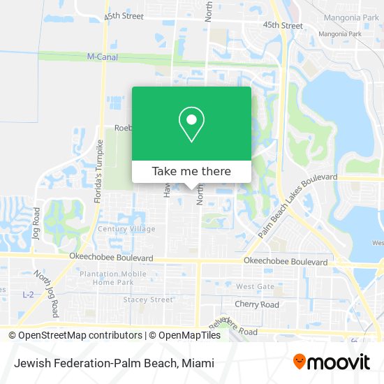 Jewish Federation-Palm Beach map