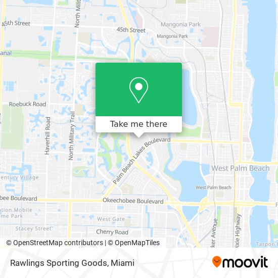 Rawlings Sporting Goods map