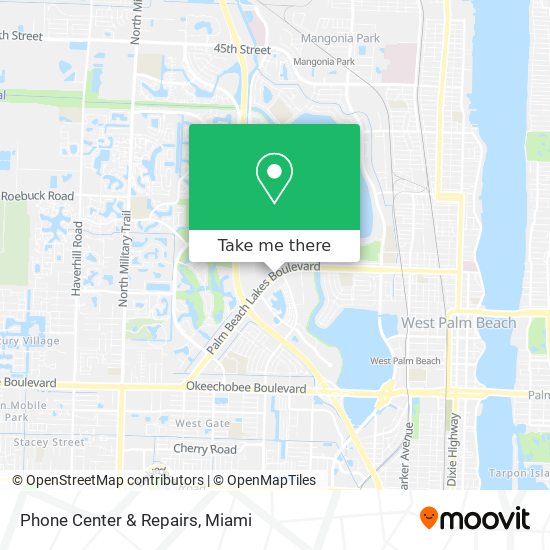 Phone Center & Repairs map