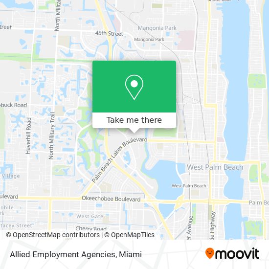 Allied Employment Agencies map