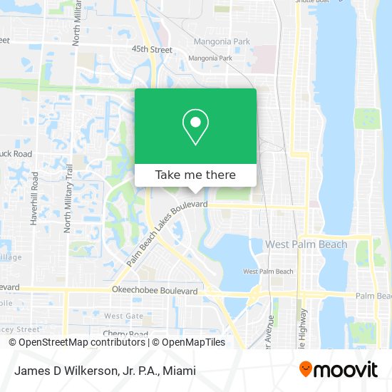 James D Wilkerson, Jr. P.A. map