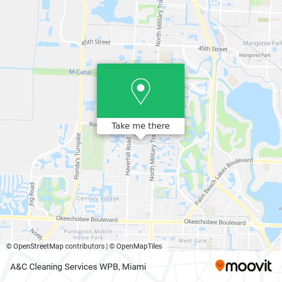 A&C Cleaning Services WPB map