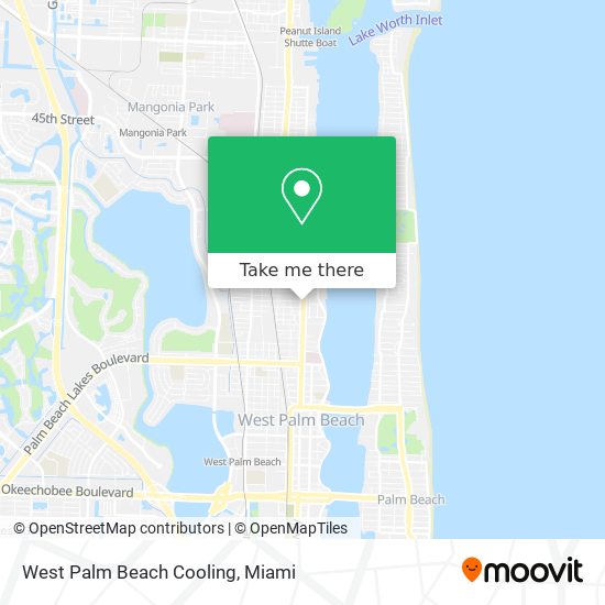 Mapa de West Palm Beach Cooling