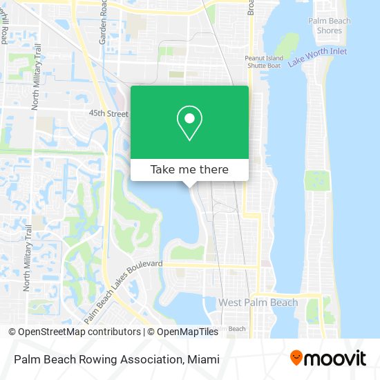 Palm Beach Rowing Association map
