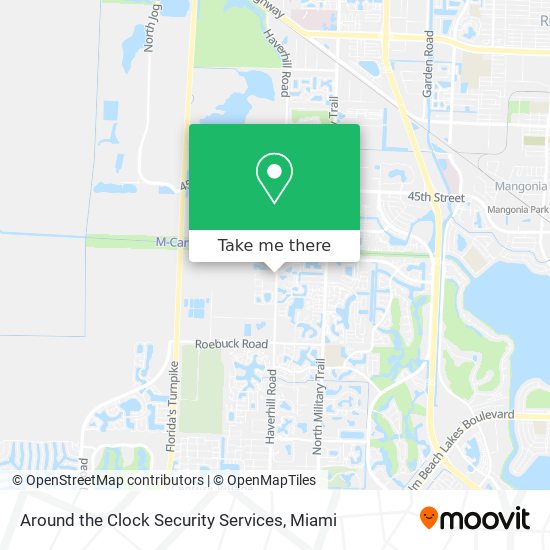 Mapa de Around the Clock Security Services