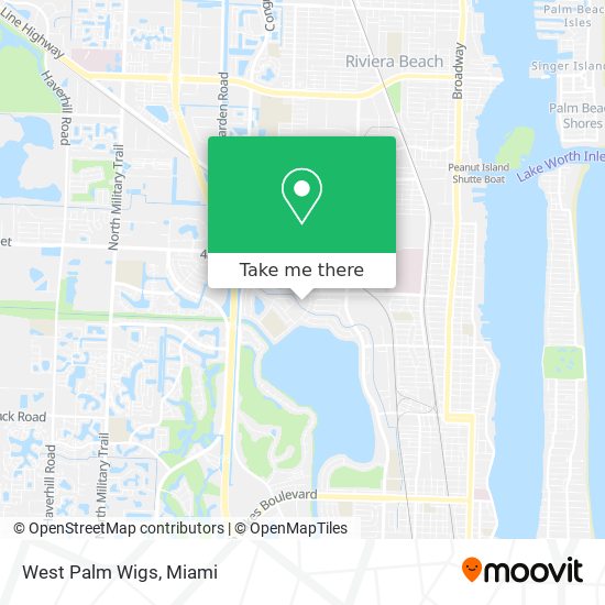 West Palm Wigs map