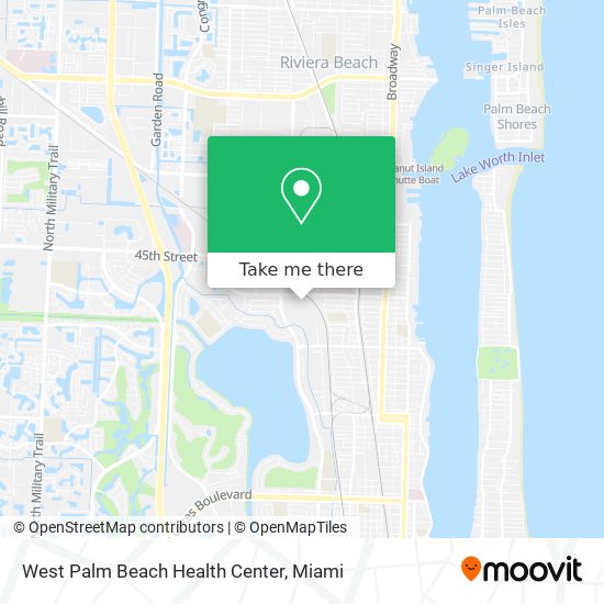 West Palm Beach Health Center map