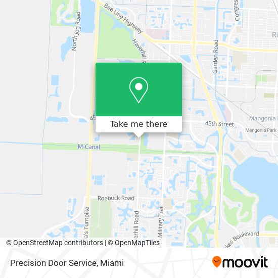 Precision Door Service map