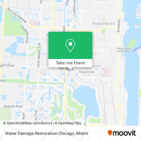 Water Damage Restoration Chicago map