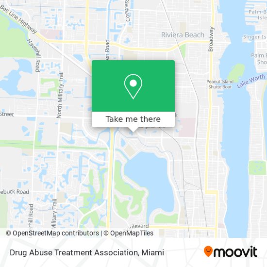 Drug Abuse Treatment Association map