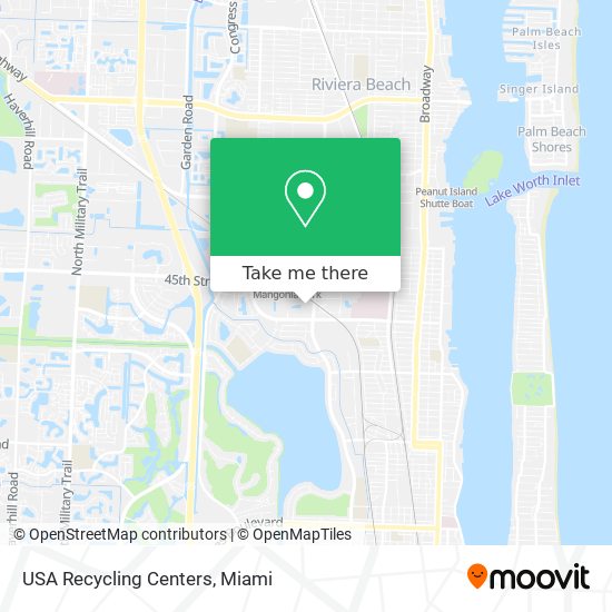 Mapa de USA Recycling Centers