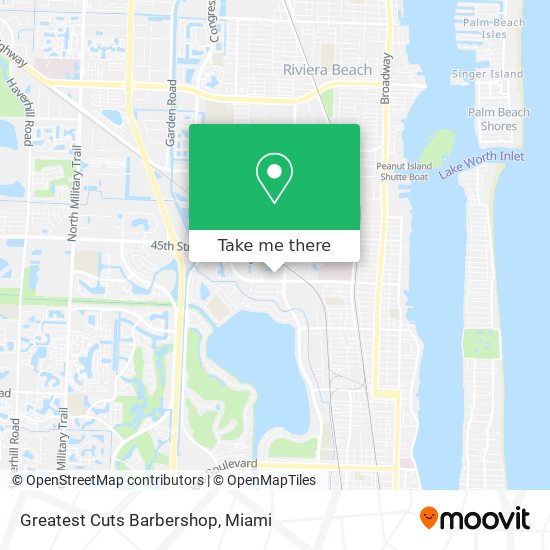 Greatest Cuts Barbershop map