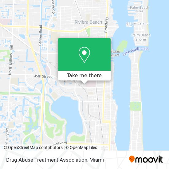 Mapa de Drug Abuse Treatment Association