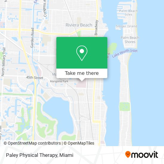 Paley Physical Therapy map