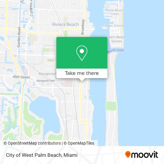 City of West Palm Beach map