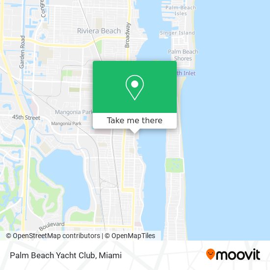 Palm Beach Yacht Club map