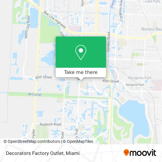Mapa de Decorators Factory Outlet