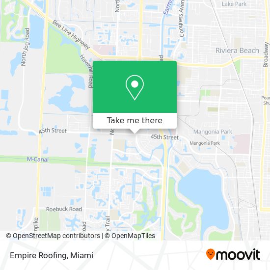 Empire Roofing map