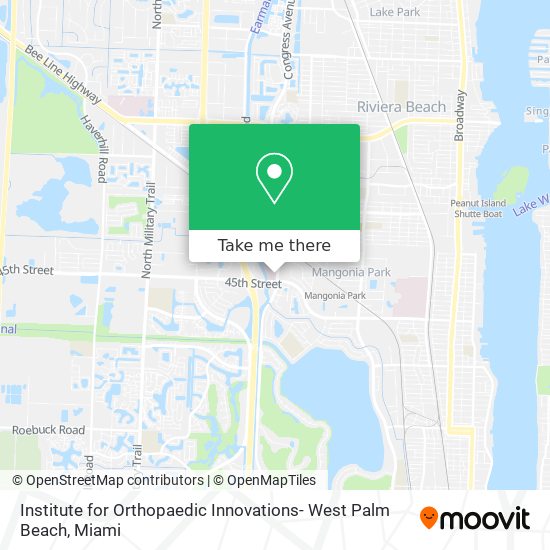 Mapa de Institute for Orthopaedic Innovations- West Palm Beach