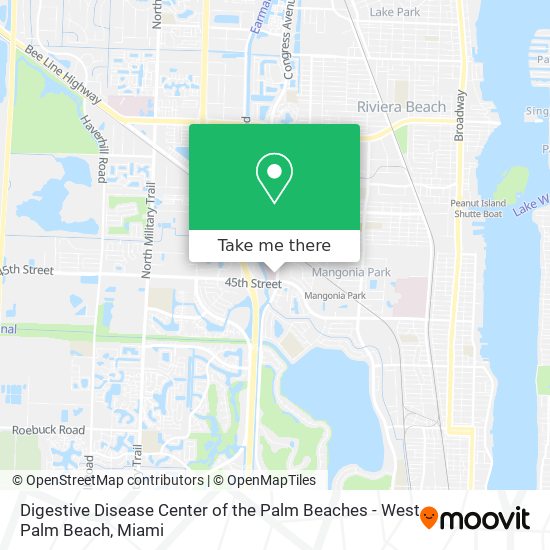 Mapa de Digestive Disease Center of the Palm Beaches - West Palm Beach