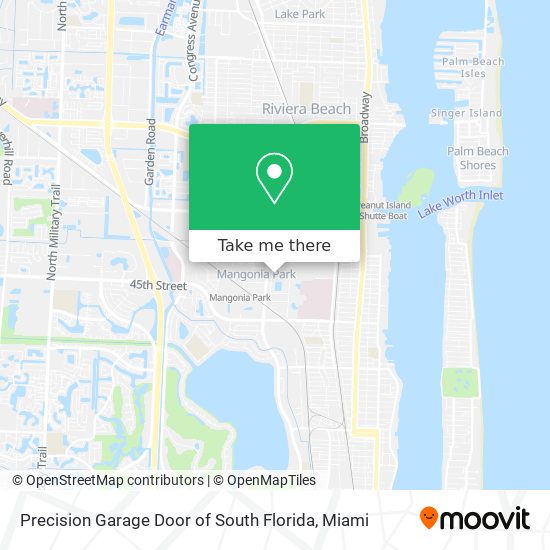 Mapa de Precision Garage Door of South Florida