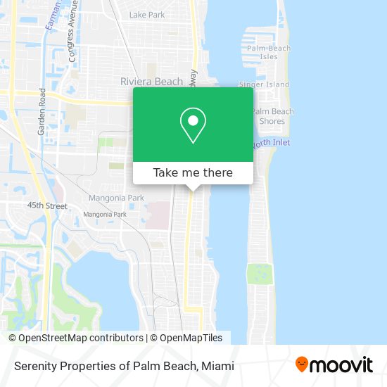 Mapa de Serenity Properties of Palm Beach