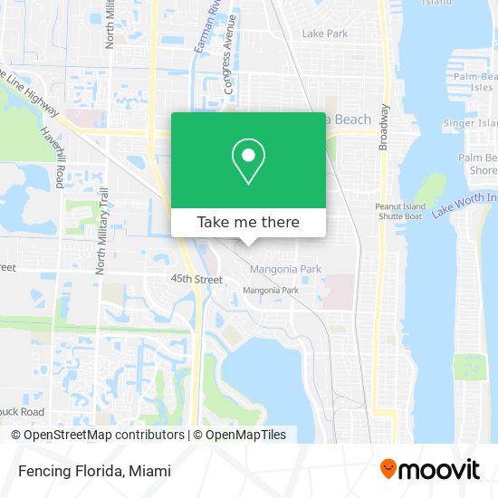 Mapa de Fencing Florida