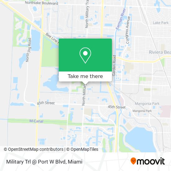 Military Trl @ Port W Blvd map