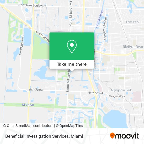 Beneficial Investigation Services map