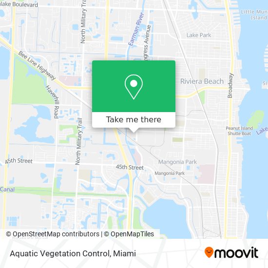 Aquatic Vegetation Control map