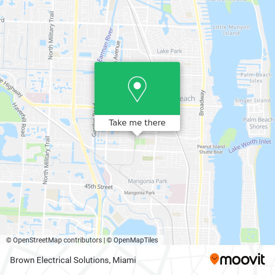 Brown Electrical Solutions map