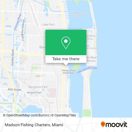 Madson Fishing Charters map