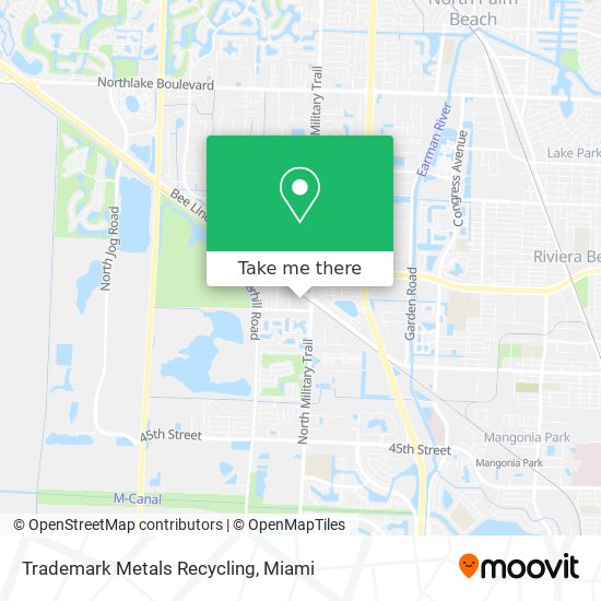 Mapa de Trademark Metals Recycling