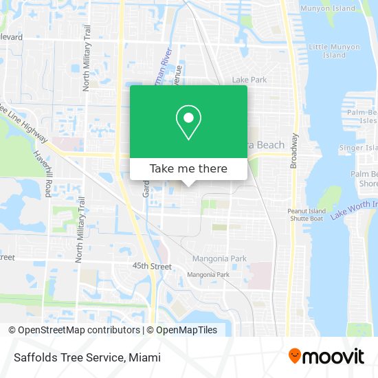 Saffolds Tree Service map