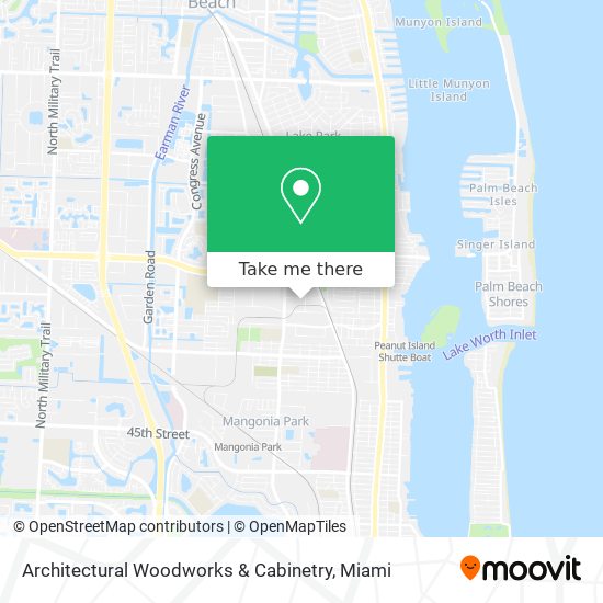 Architectural Woodworks & Cabinetry map