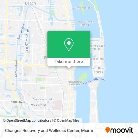 Mapa de Changes Recovery and Wellness Center