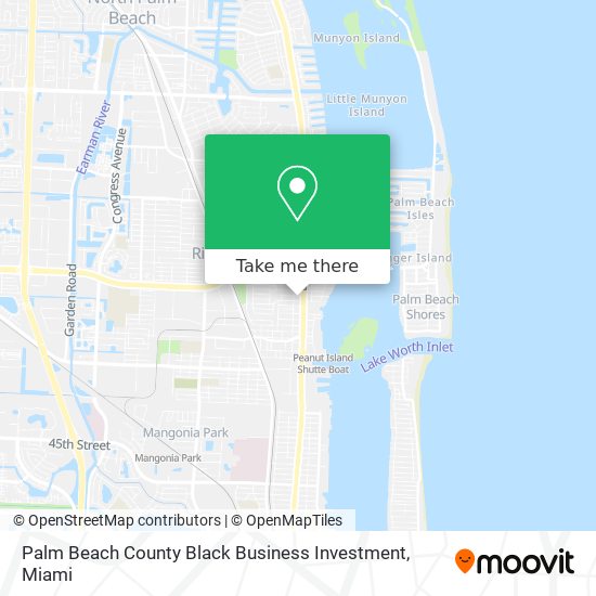 Mapa de Palm Beach County Black Business Investment