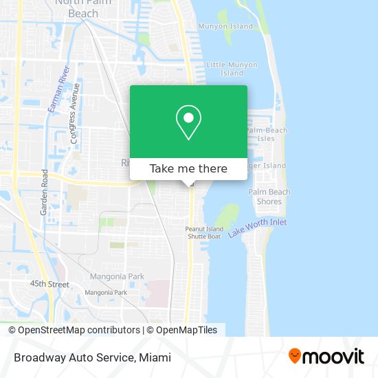 Mapa de Broadway Auto Service