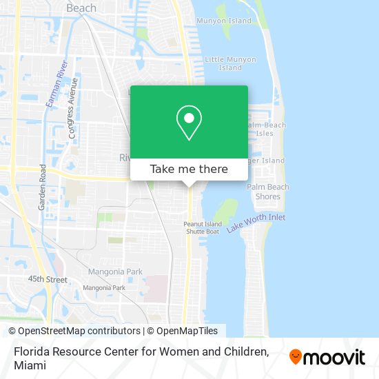 Florida Resource Center for Women and Children map