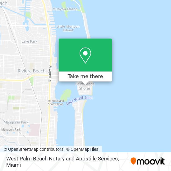 Mapa de West Palm Beach Notary and Apostille Services